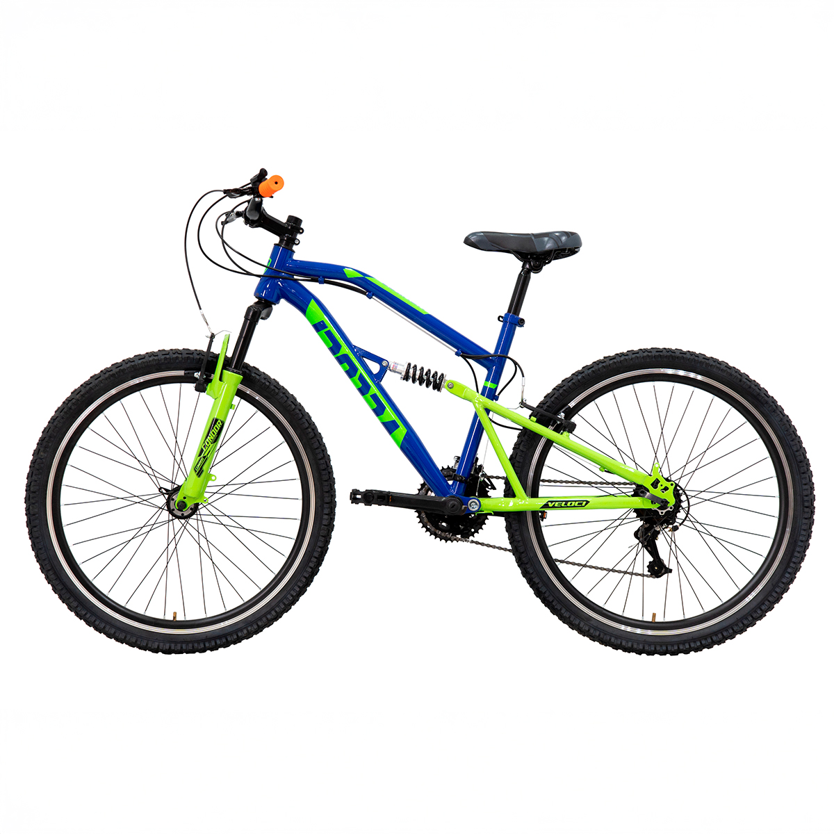 Bicicleta Veloci Naukas Rodada 26 Azul De Montaña
